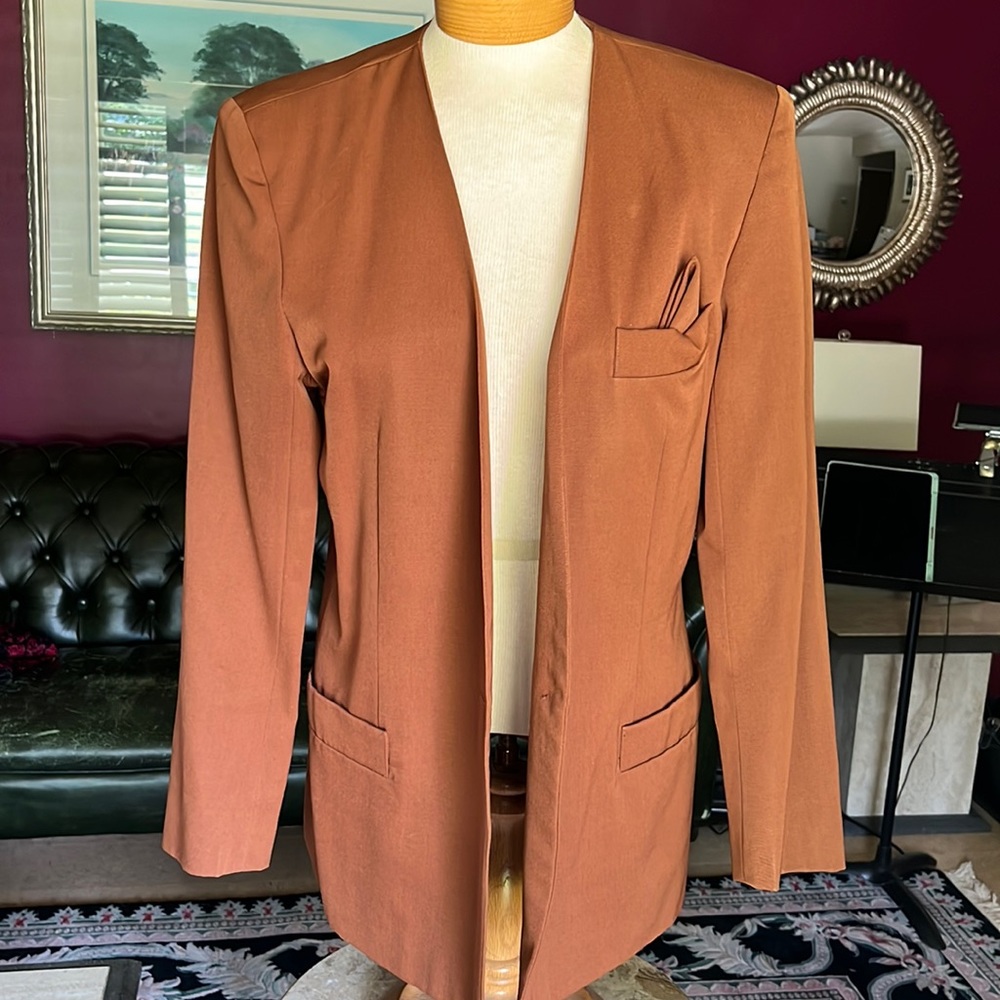 Brown Adrianna Papéll Blazer